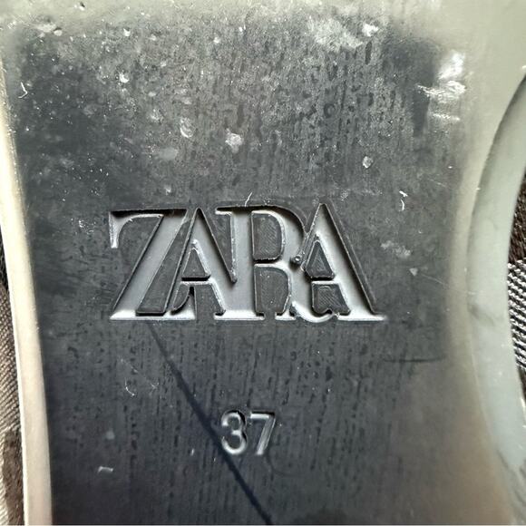 Zara women flat shoes with crystals size 37 EU - Picture 4 of 4